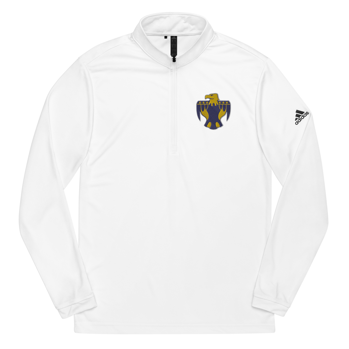 Embroidered Quarter zip pullover