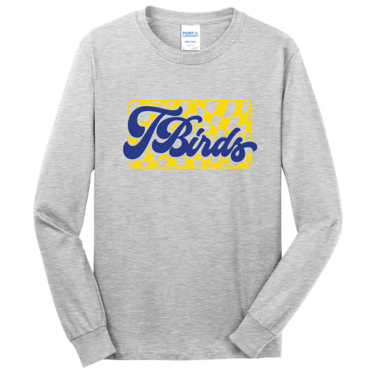 Checkered TBird Long Sleeve Tee