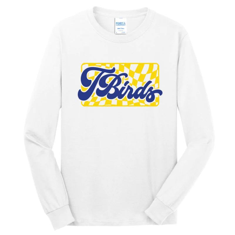 Checkered TBird Long Sleeve Tee