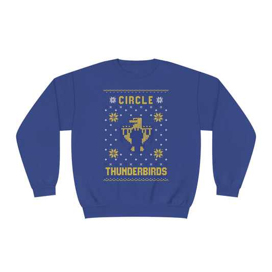 Winter Circle Thunderbird, Unisex Crewneck Sweatshirt