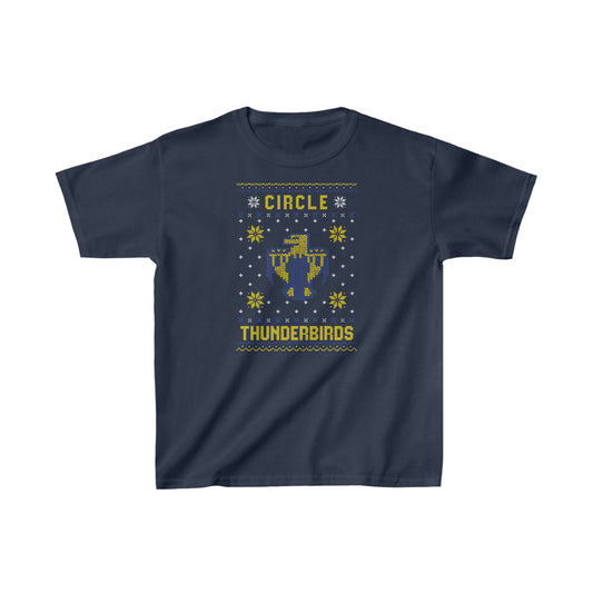 Winter Circle Thunderbirds, Kids Heavy Cotton™ Tee
