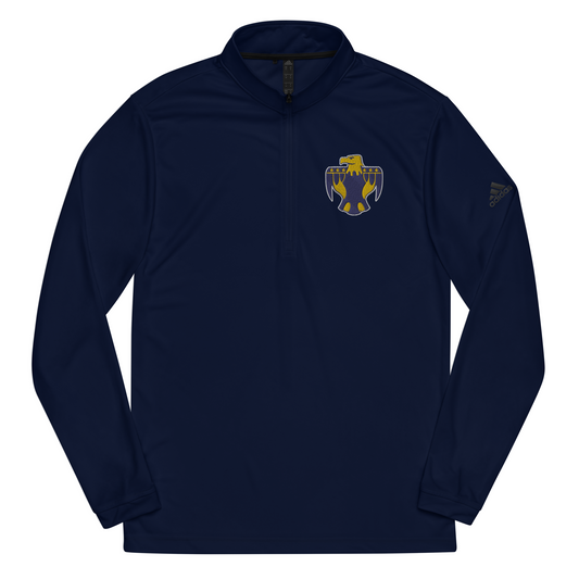 Embroidered Quarter zip pullover