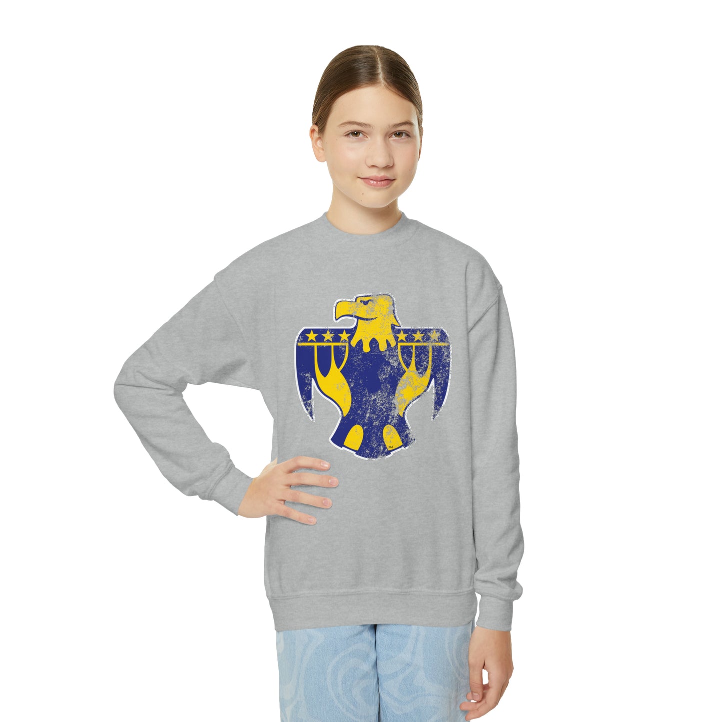 XL Thunderbird, Youth Crewneck Sweatshirt