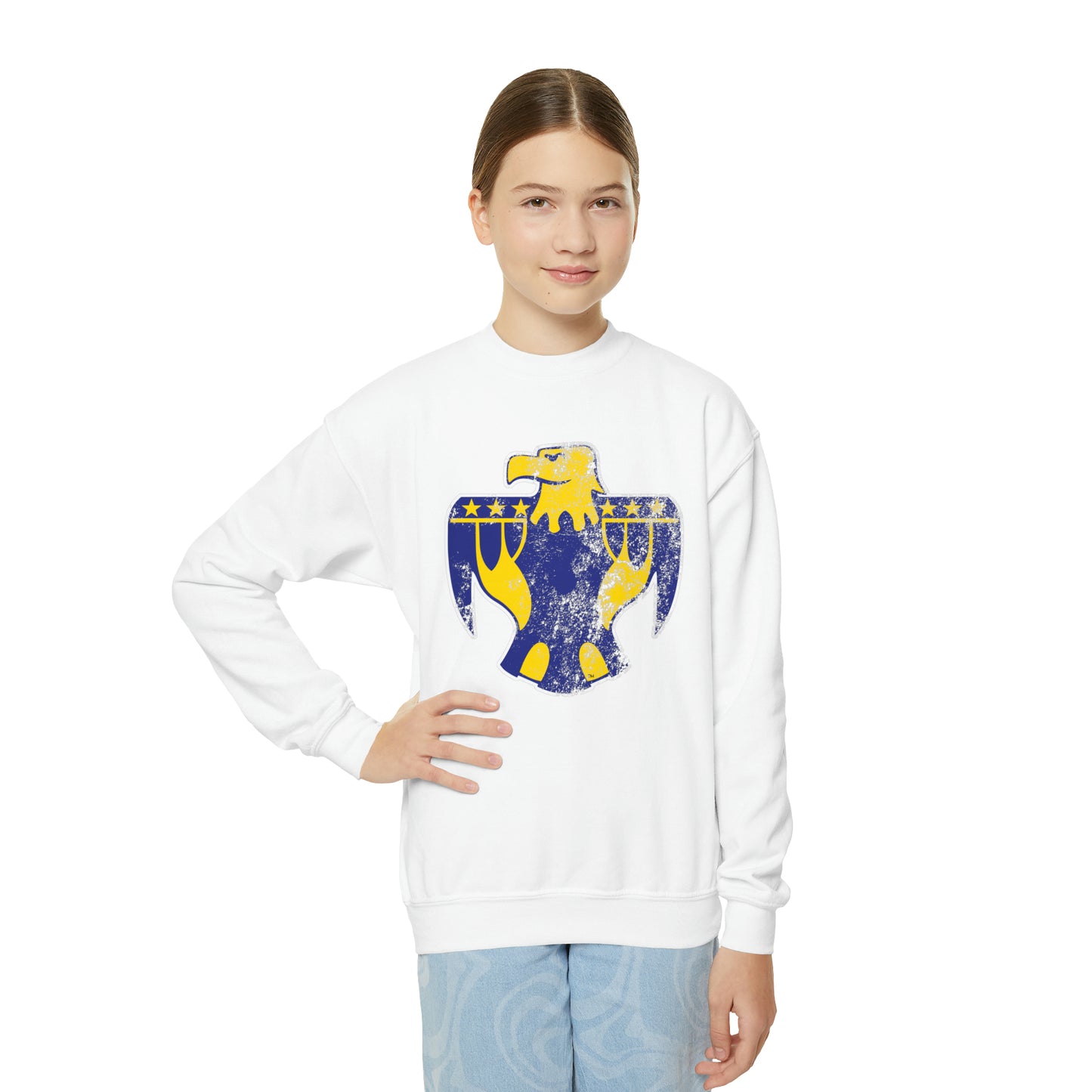 XL Thunderbird, Youth Crewneck Sweatshirt