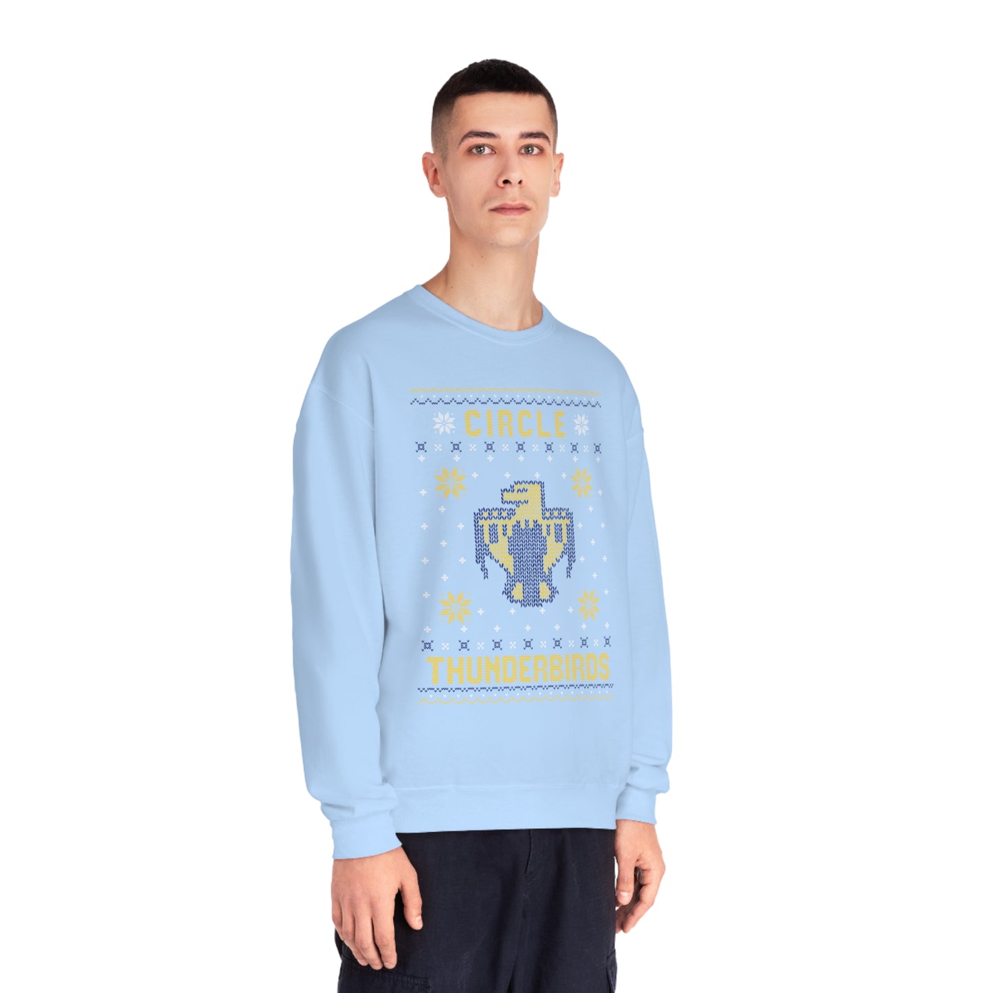 Winter Circle Thunderbird, Unisex Crewneck Sweatshirt