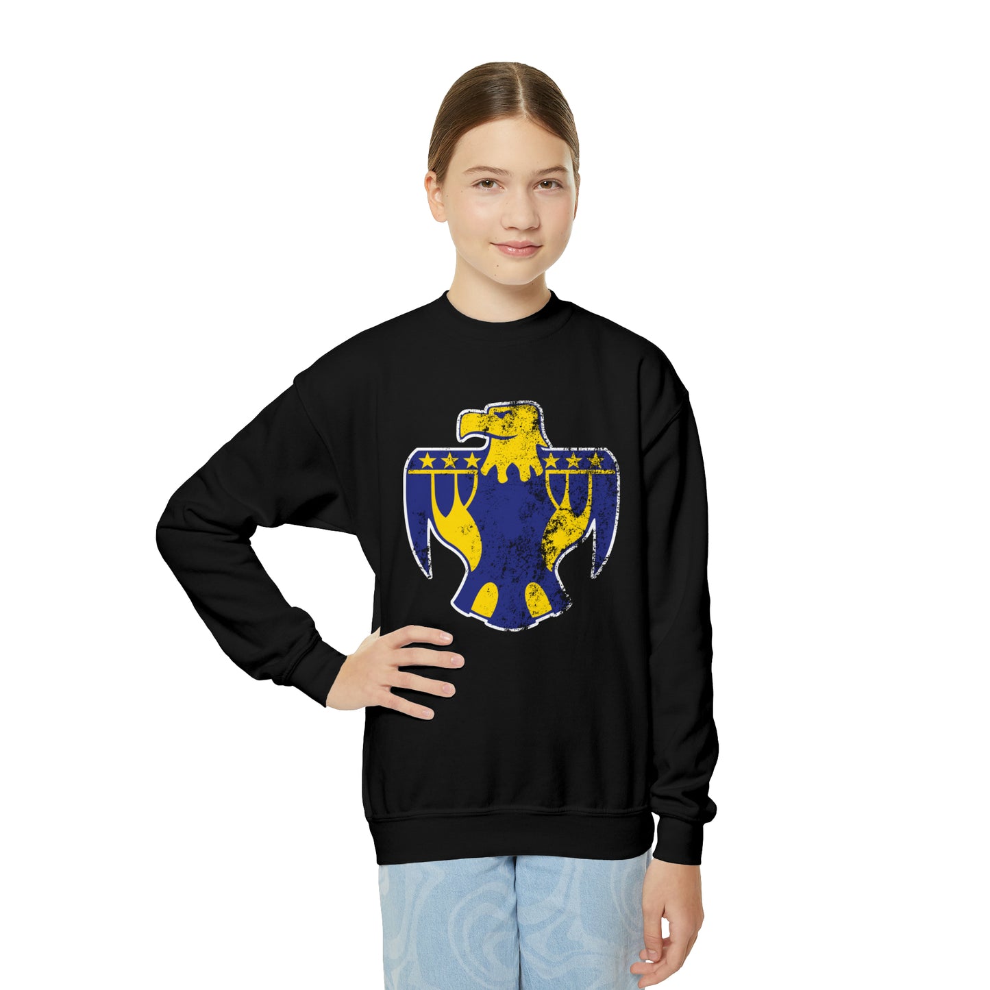 XL Thunderbird, Youth Crewneck Sweatshirt