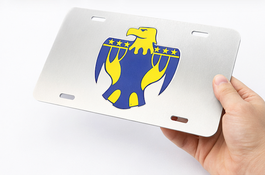 Circle Thunderbirds License Plate