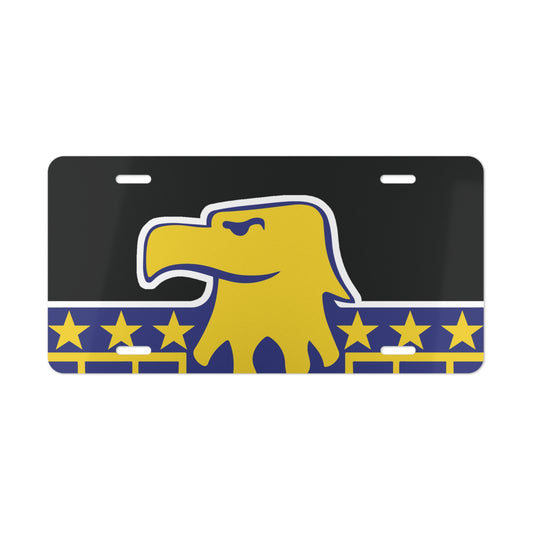 Black Thunderbird XL Vanity Plate
