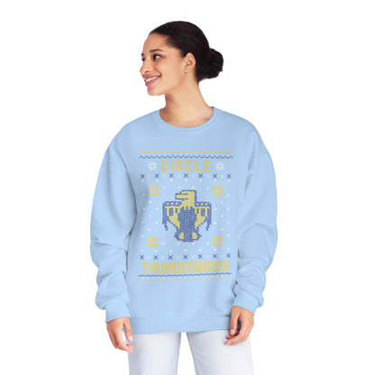 Winter Circle Thunderbird, Unisex Crewneck Sweatshirt