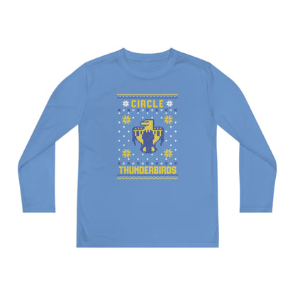 Winter Circle Thunderbird, Youth Long Sleeve Tee