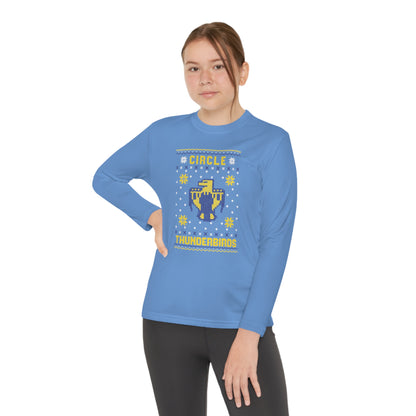 Winter Circle Thunderbird, Youth Long Sleeve Tee