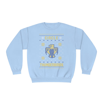 Winter Circle Thunderbird, Unisex Crewneck Sweatshirt