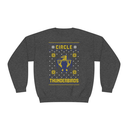 Winter Circle Thunderbird, Unisex Crewneck Sweatshirt