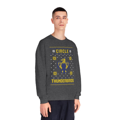 Winter Circle Thunderbird, Unisex Crewneck Sweatshirt