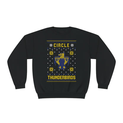 Winter Circle Thunderbird, Unisex Crewneck Sweatshirt