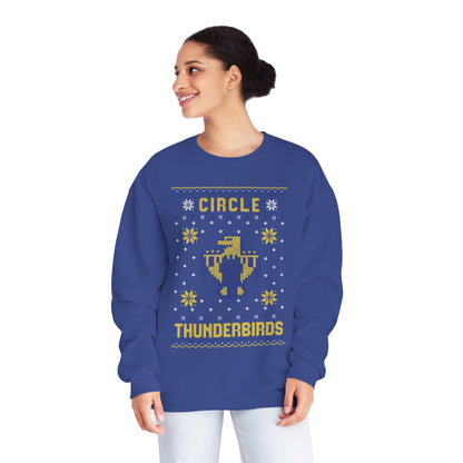 Winter Circle Thunderbird, Unisex Crewneck Sweatshirt