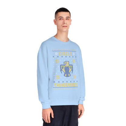 Winter Circle Thunderbird, Unisex Crewneck Sweatshirt