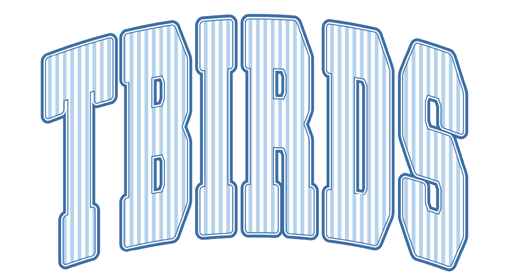2: TBird Stripes Light Blue