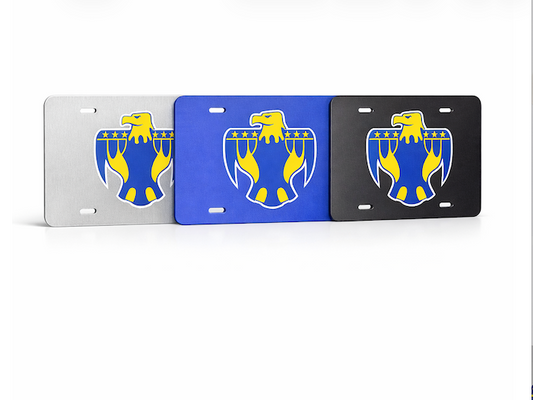 Circle Thunderbirds License Plate